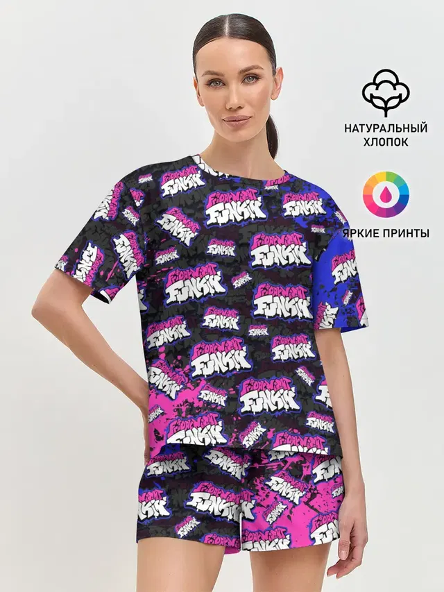Женская пижама с шортами