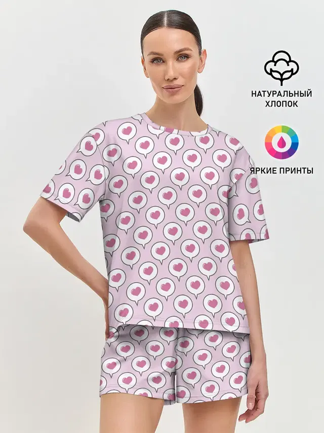 Сердечки в облачках