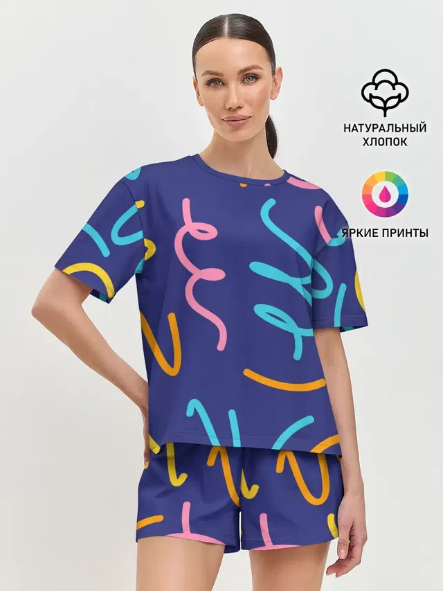 Женская пижама с шортами