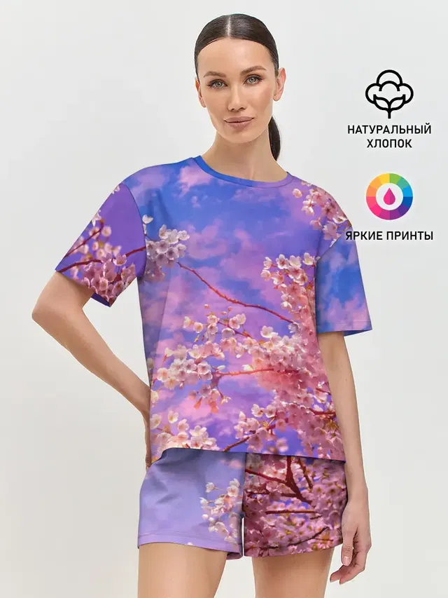 Женская пижама с шортами