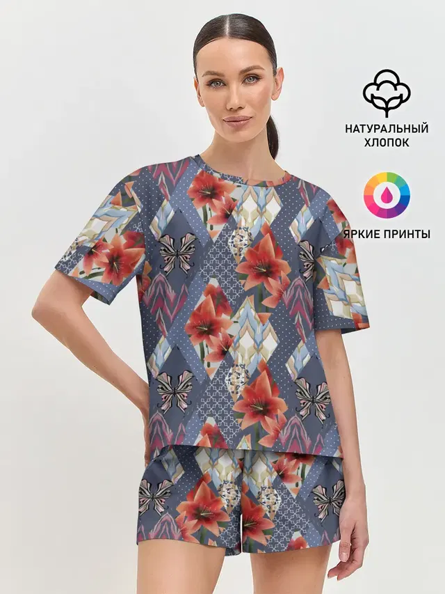 Женская пижама с шортами