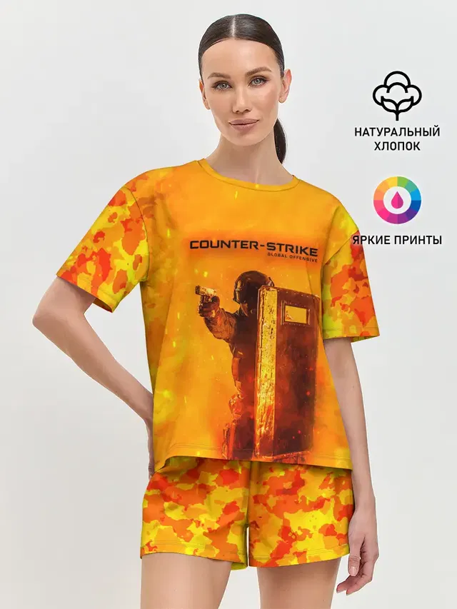Женская пижама с шортами