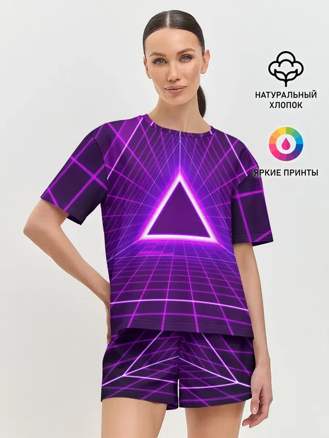 Фон в стиле ретро 80-х