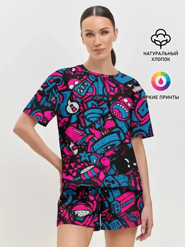 Женская пижама с шортами
