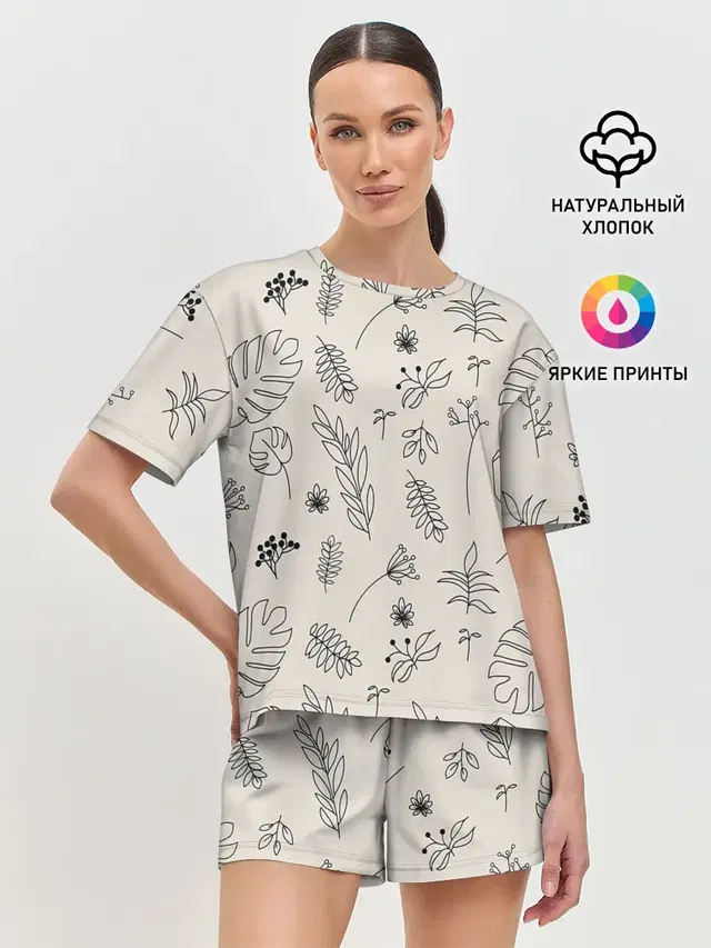 Женская пижама с шортами