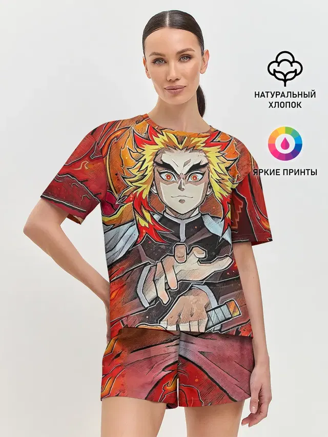 Женская пижама с шортами
