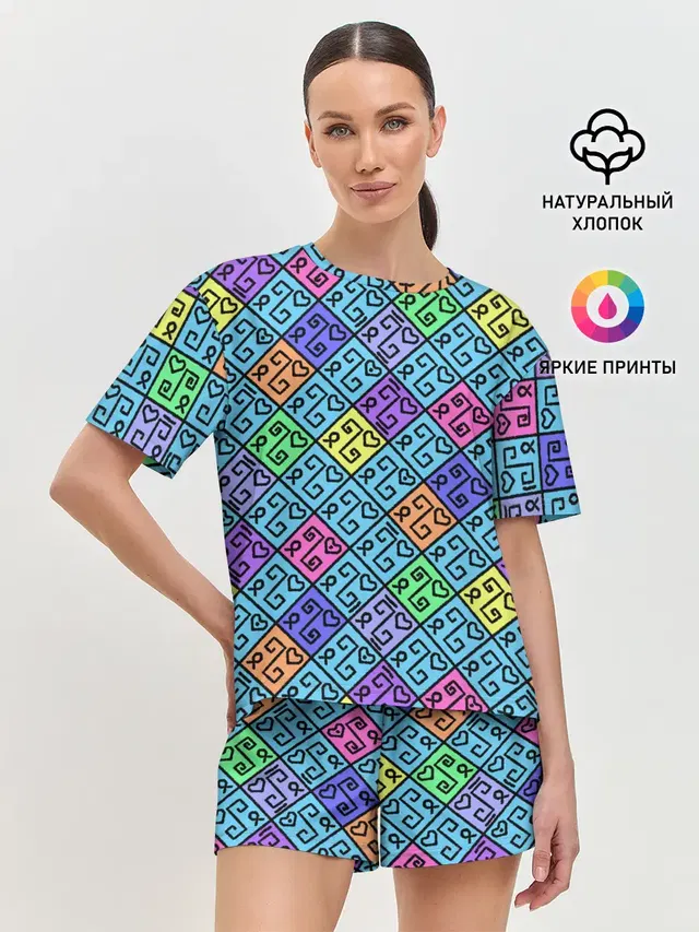Женская пижама с шортами