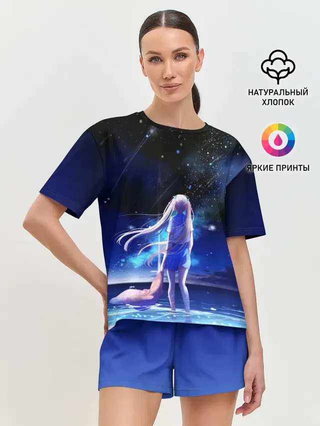 Женская пижама с шортами
