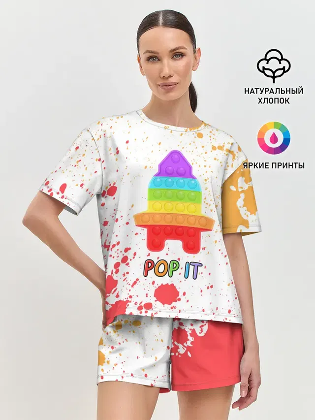 Женская пижама с шортами