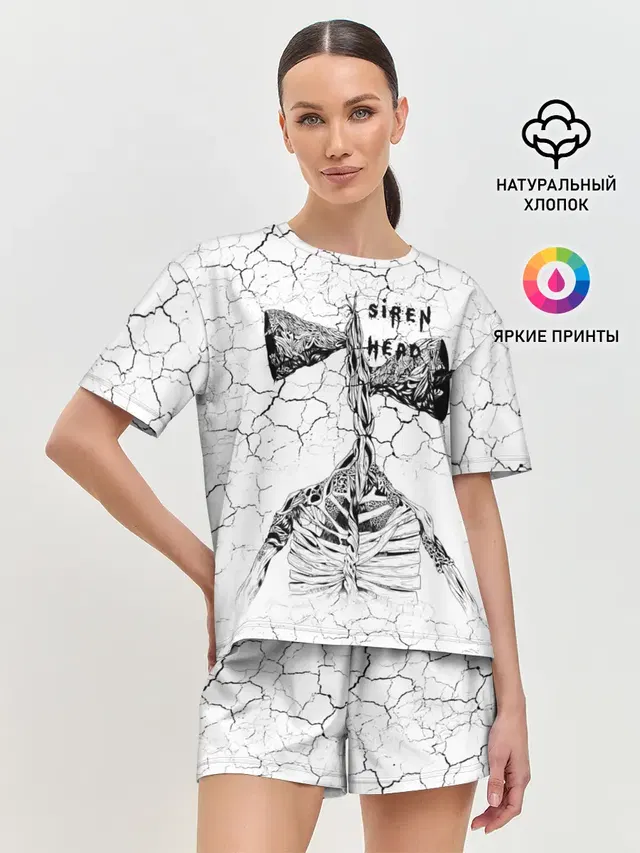 Женская пижама с шортами