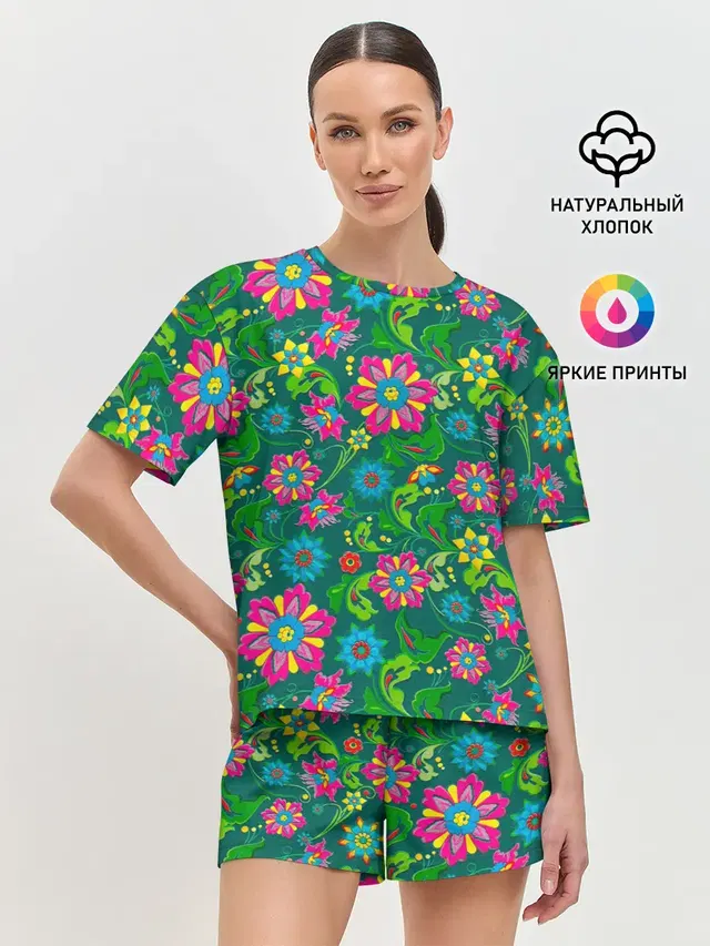 Женская пижама с шортами