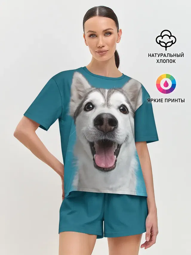 Женская пижама с шортами