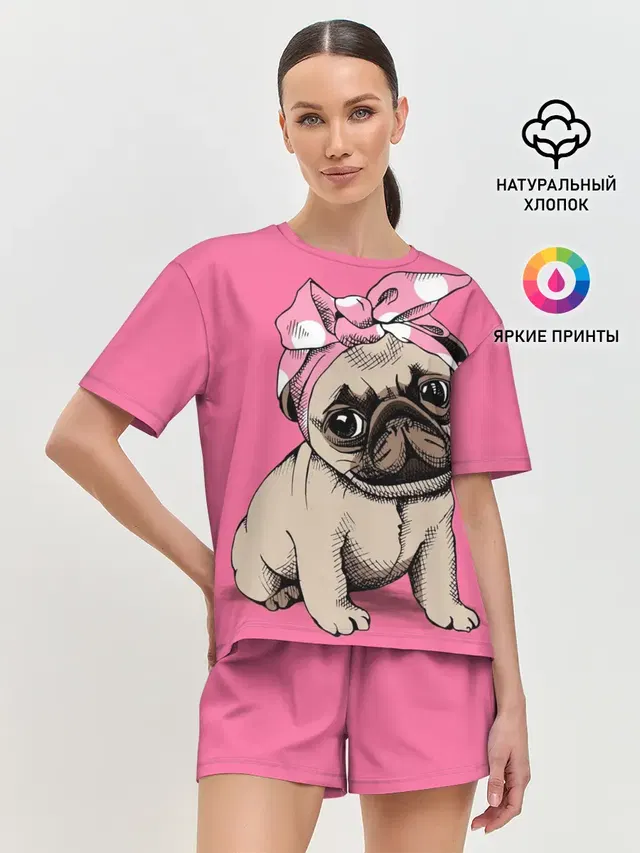 Женская пижама с шортами