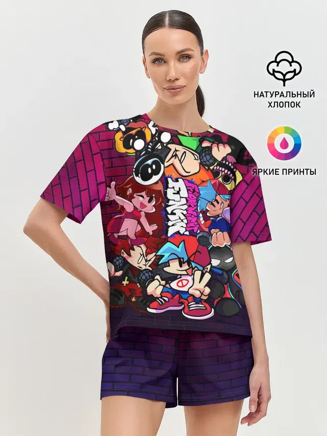 Женская пижама с шортами