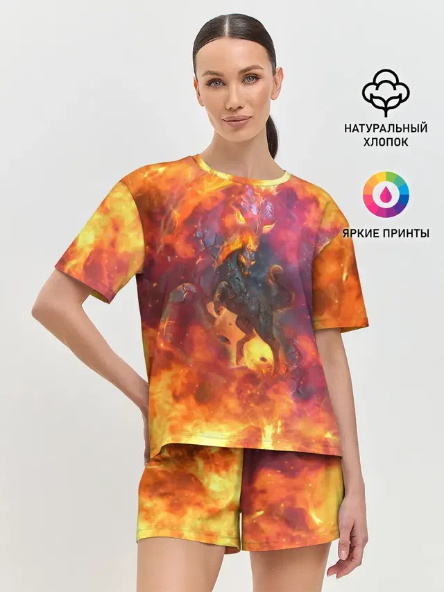 Женская пижама с шортами
