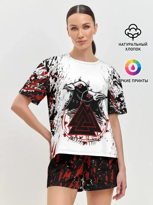 Женская пижама с шортами