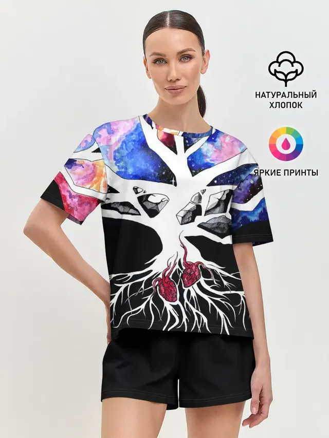 Женская пижама с шортами