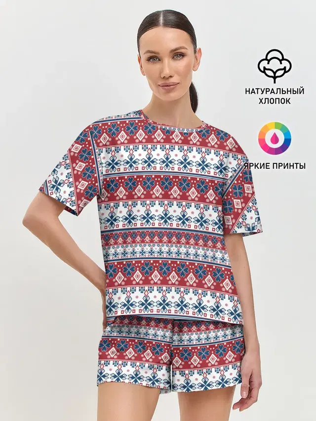 Женская пижама с шортами