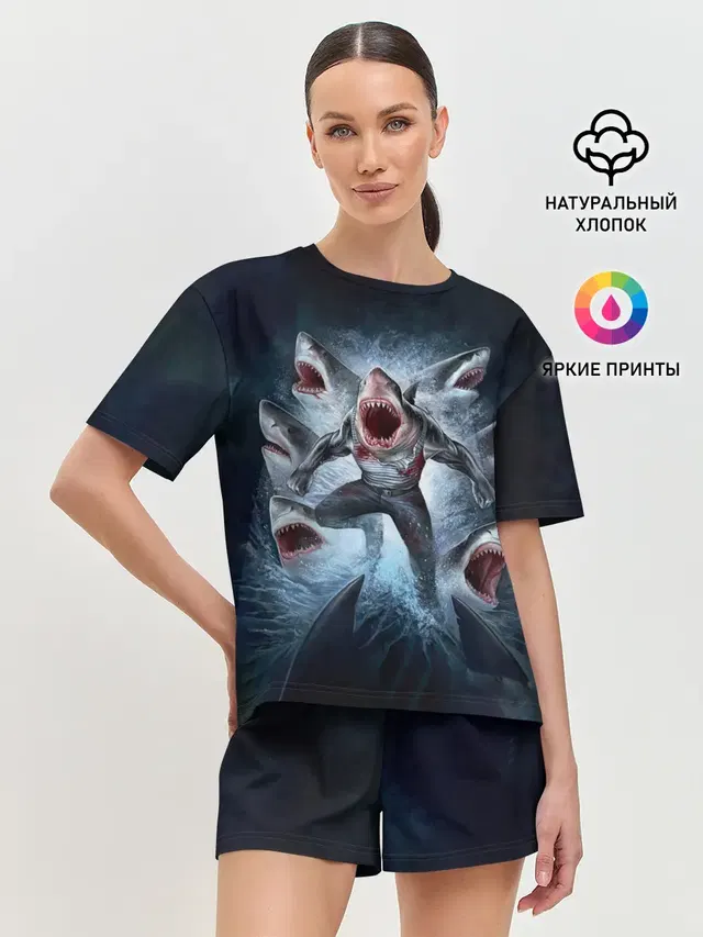 Женская пижама с шортами