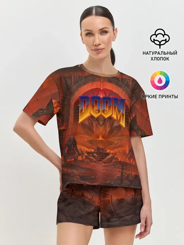 Женская пижама с шортами