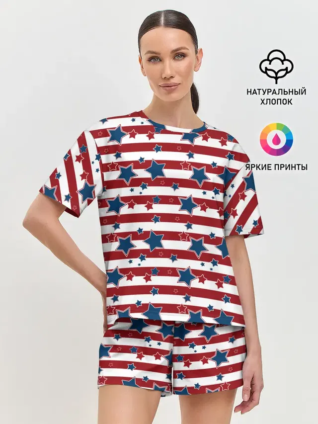 Женская пижама с шортами