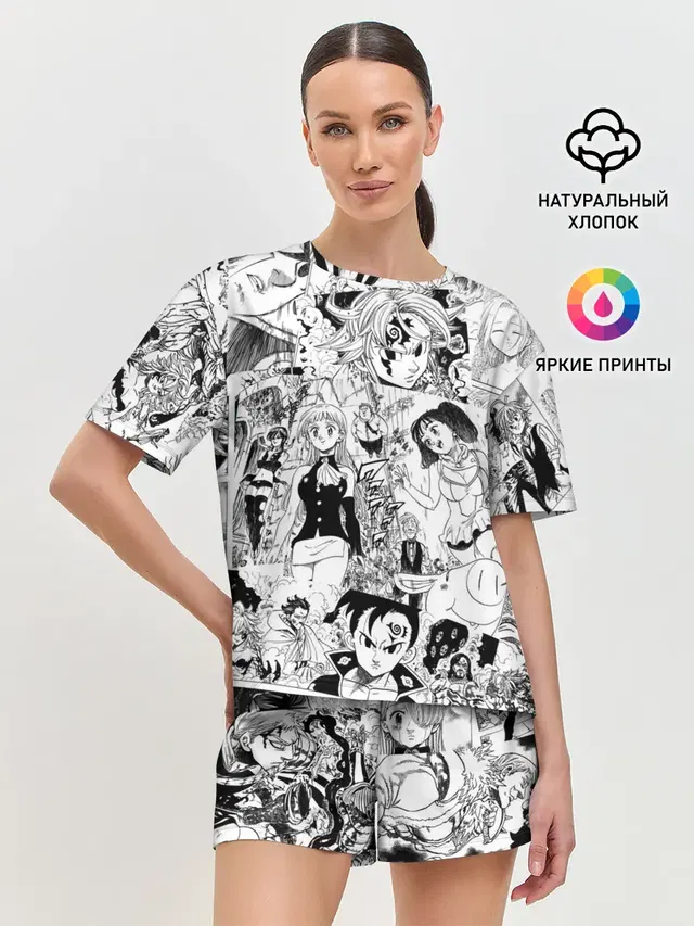 Женская пижама с шортами