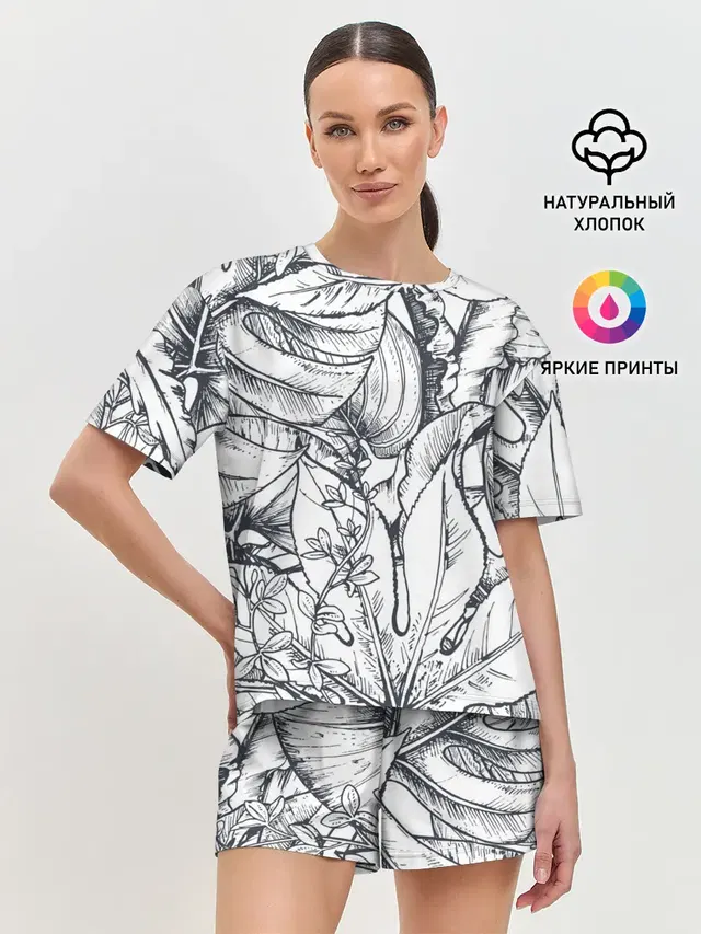 Женская пижама с шортами