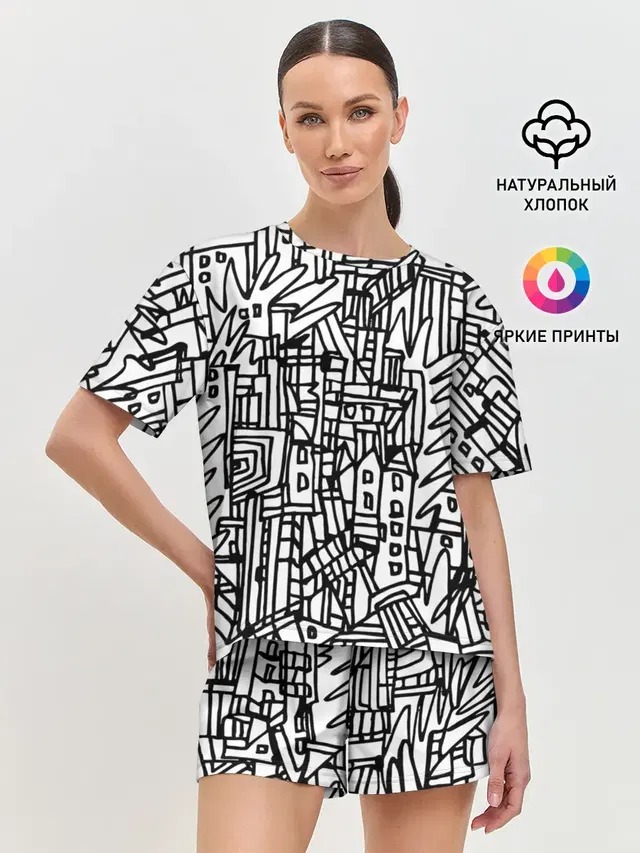 Женская пижама с шортами