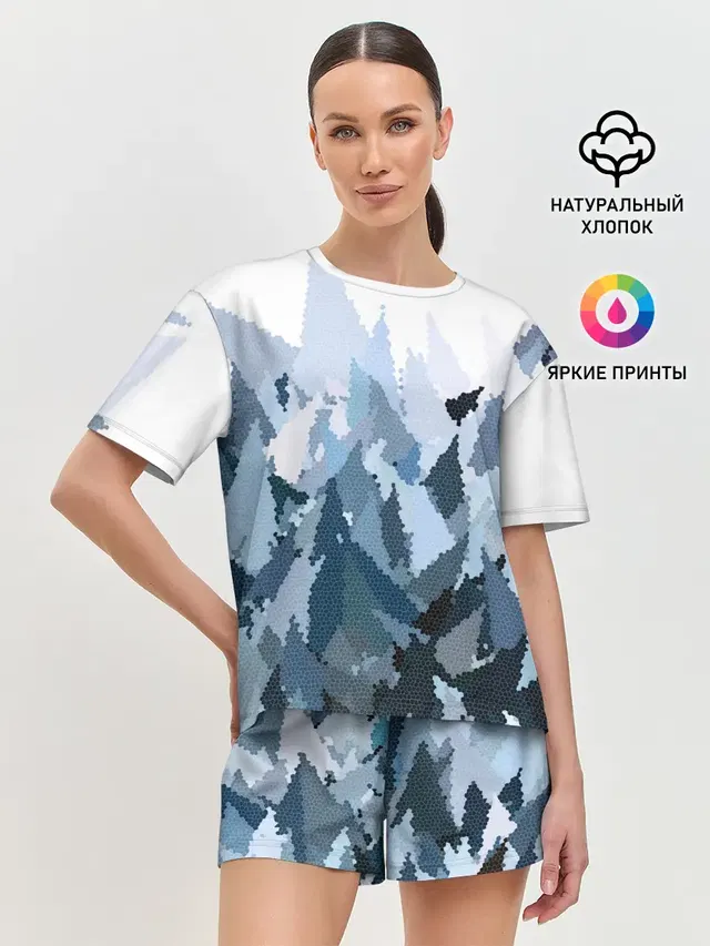 Женская пижама с шортами