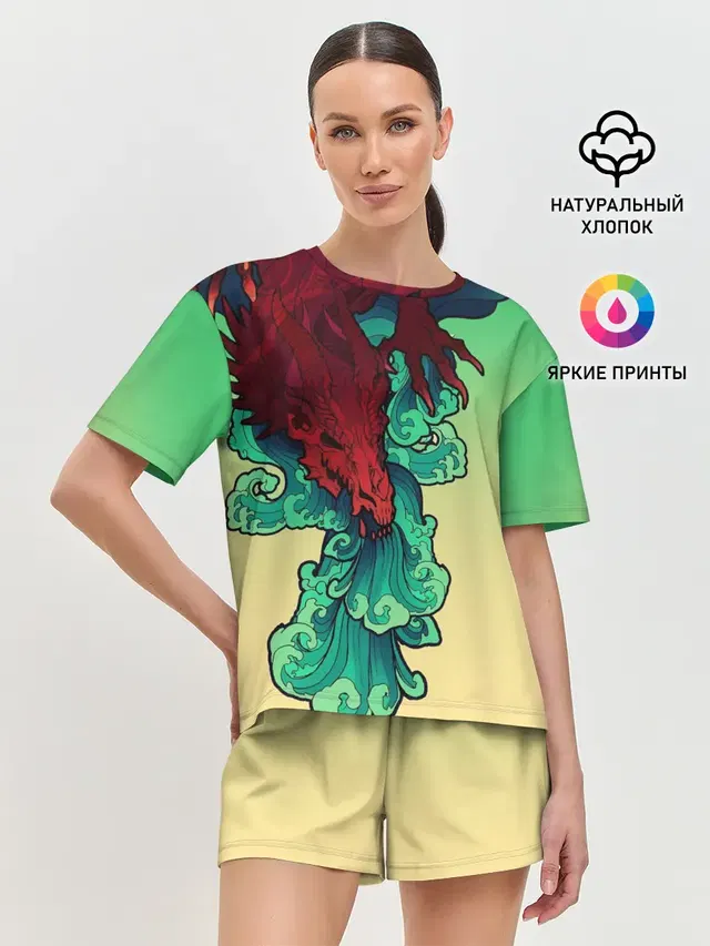 Женская пижама с шортами