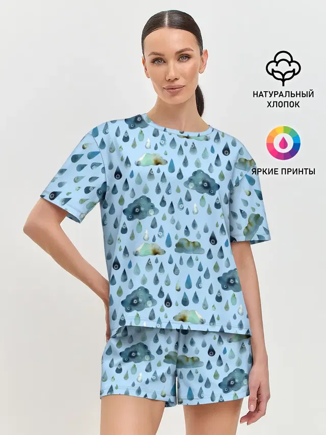 Женская пижама с шортами