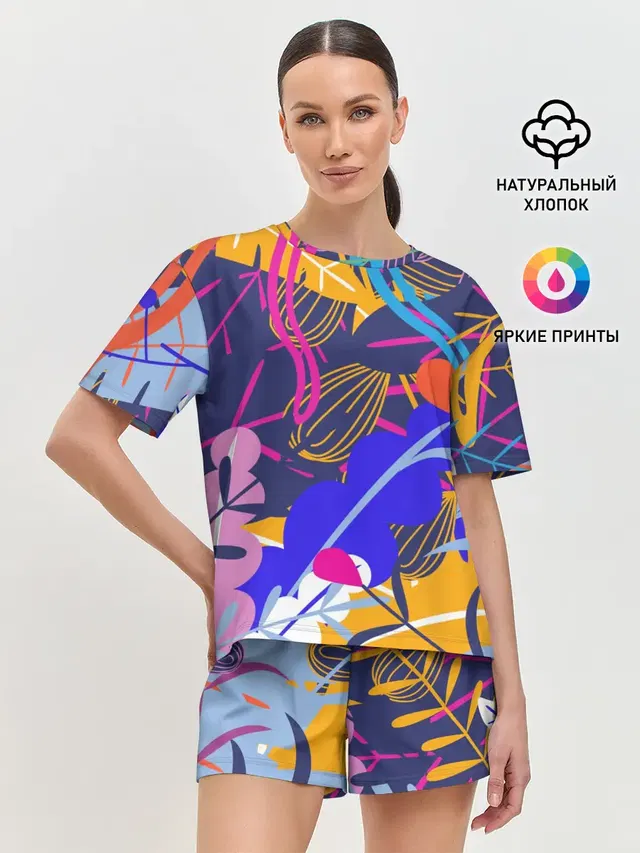Женская пижама с шортами