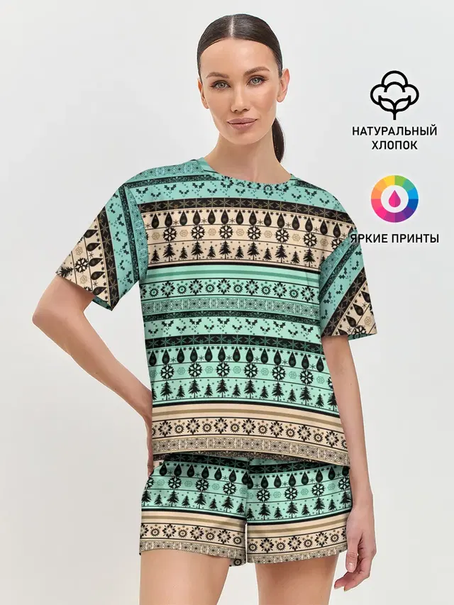 Женская пижама с шортами