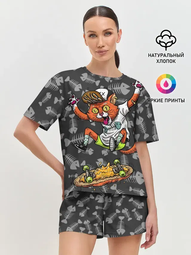 Женская пижама с шортами