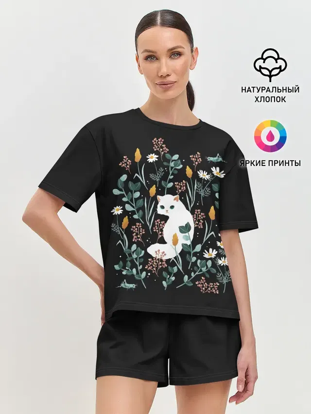 Женская пижама с шортами