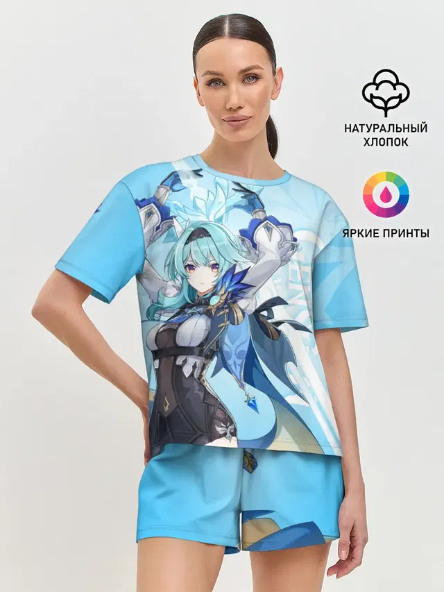 Женская пижама с шортами