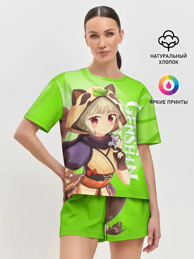 Женская пижама с шортами