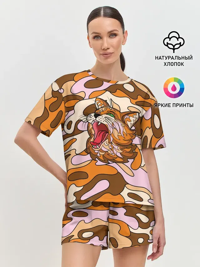 Женская пижама с шортами
