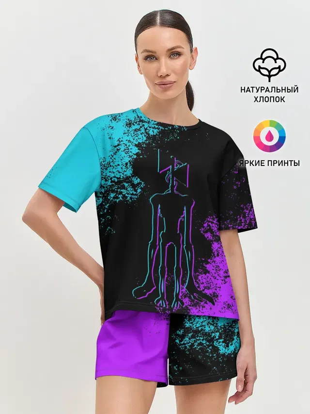 Женская пижама с шортами