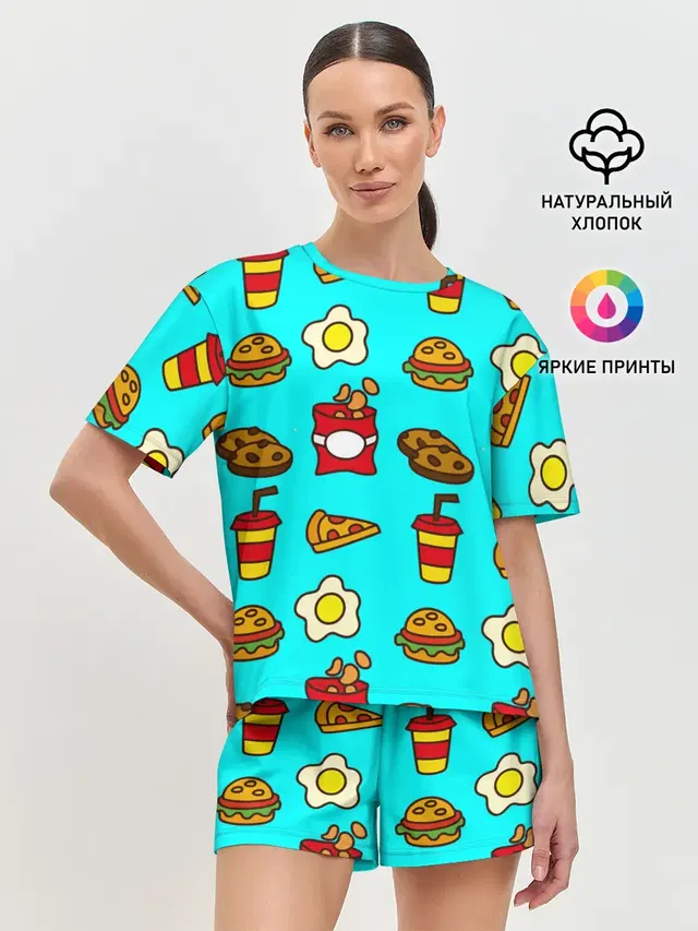 Женская пижама с шортами