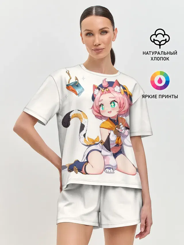 Женская пижама с шортами
