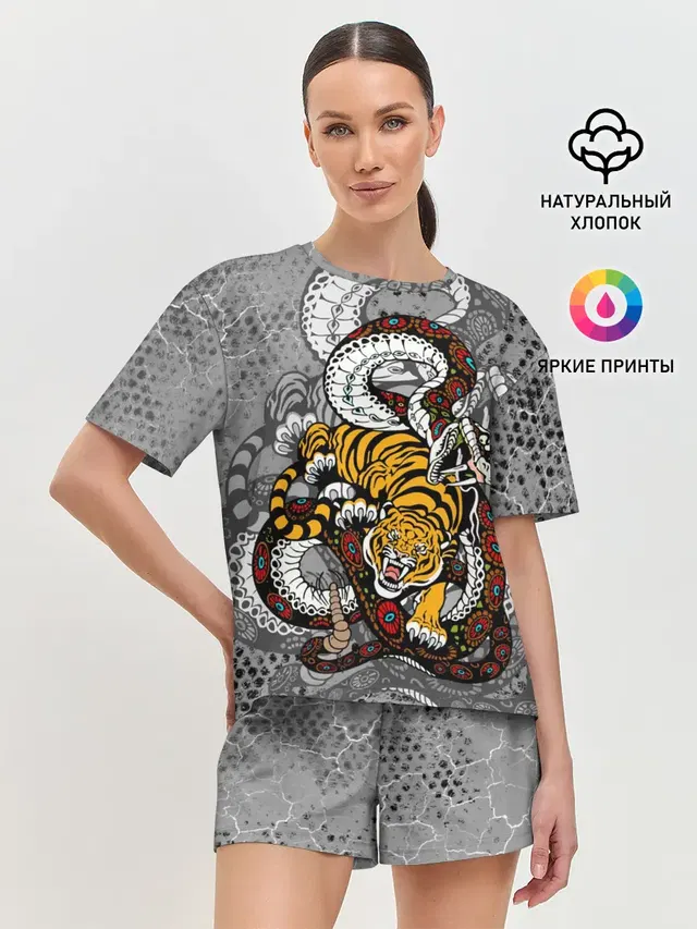Женская пижама с шортами