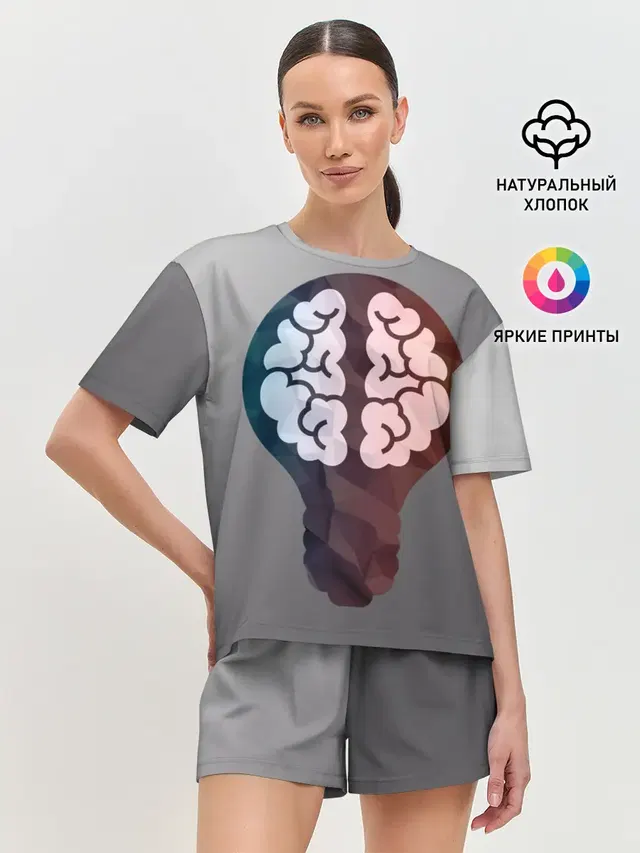 Женская пижама с шортами