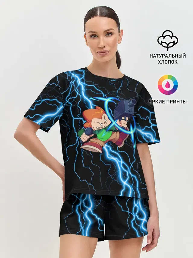 Женская пижама с шортами