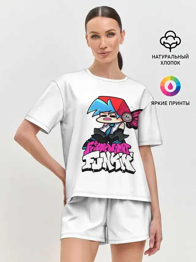 Женская пижама с шортами