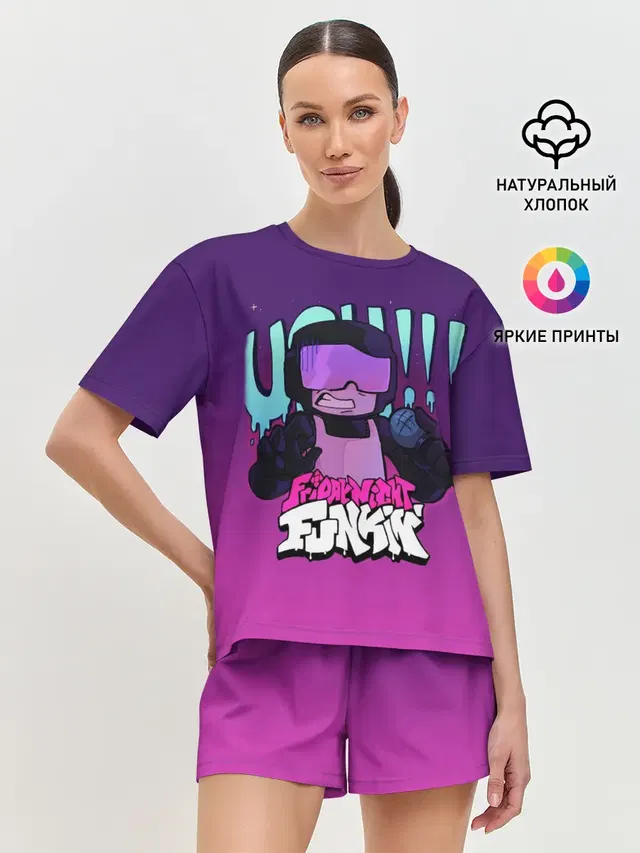 Женская пижама с шортами