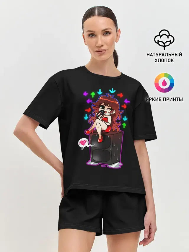 Женская пижама с шортами