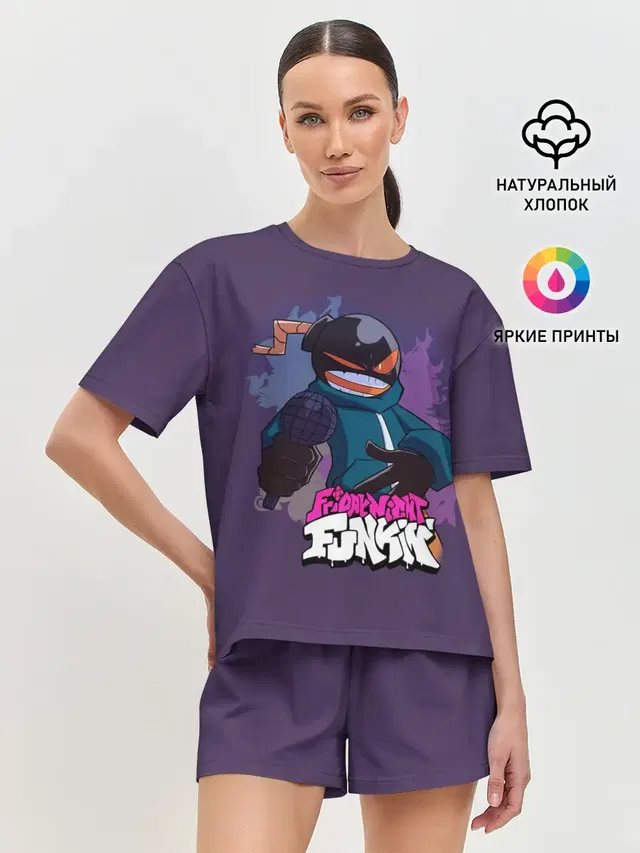 Женская пижама с шортами