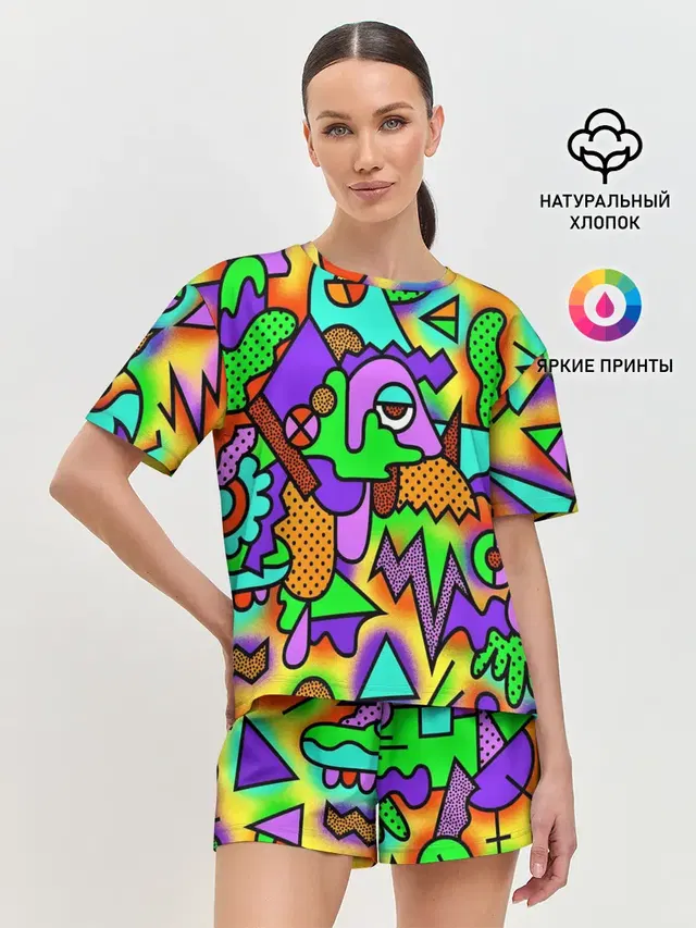 Женская пижама с шортами