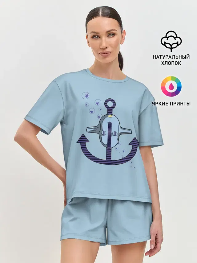 Женская пижама с шортами